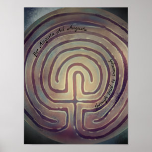 labyrintsymbol poster