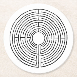 Labyrintunderlägg Underlägg Papper Rund