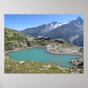 Lac Blanc Fransk Alpernas Chamonix Poster