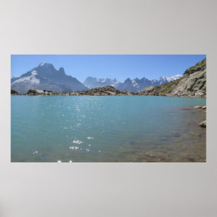 Lac Blanc Fransk Alpernas Chamonix Poster