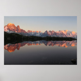 Lac de Cheserys sunset Poster