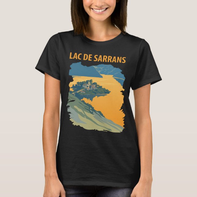 Lac de Sarrans T Shirt (Framsida)