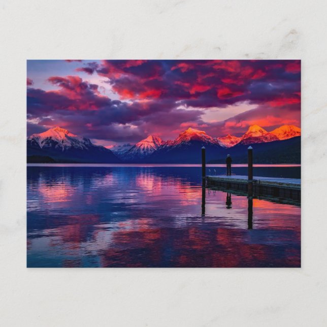 Lac McDonald, Montana Vykort (Framsida)