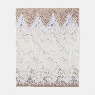 Lace cloth background and texture fleecefilt