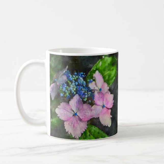Lacecap Hydrangea Kaffemugg (Vänster)