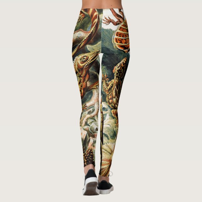 Lacertilia Lizards av Ernst Haeckel Leggings (Baksida)