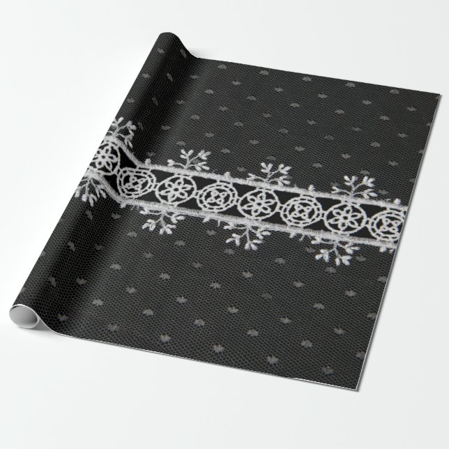 lacework line on black background presentpapper (Utrullad)