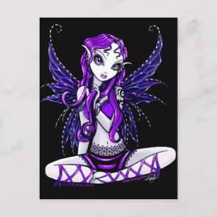 Lacey Cute Fairy Postcard Vykort