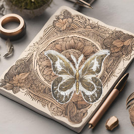 Lacey Golden Butterfly Klistermärken