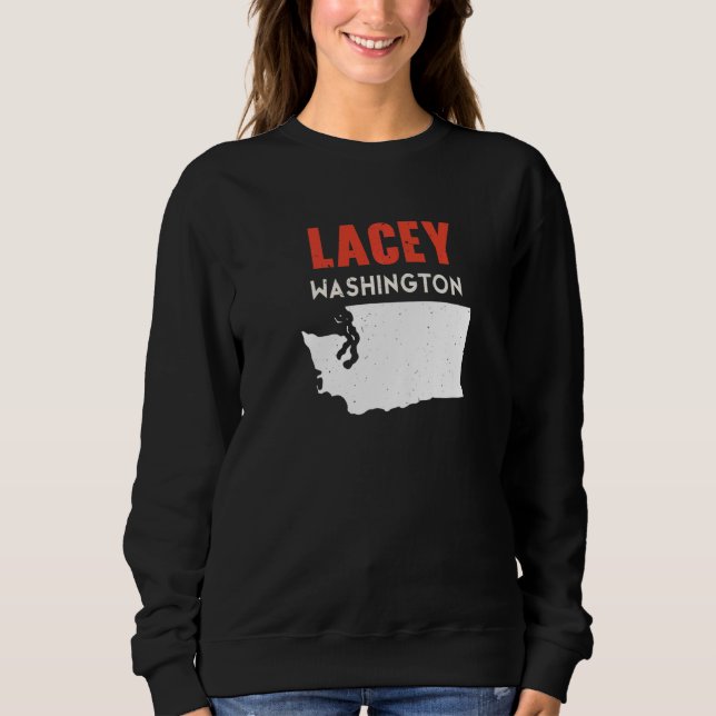 Lacey Washington USA State America Travel Washingt T Shirt (Framsida)