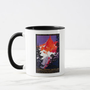 LaChaine De Mont Blanc vintage PosterEurope Mugg