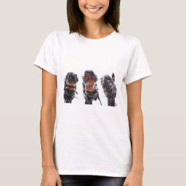 Lachende paarden voor vrolijke ruiter. t shirt