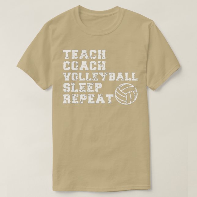 Lacher Coach Funny Volleyball T Shirt (Design framsida)