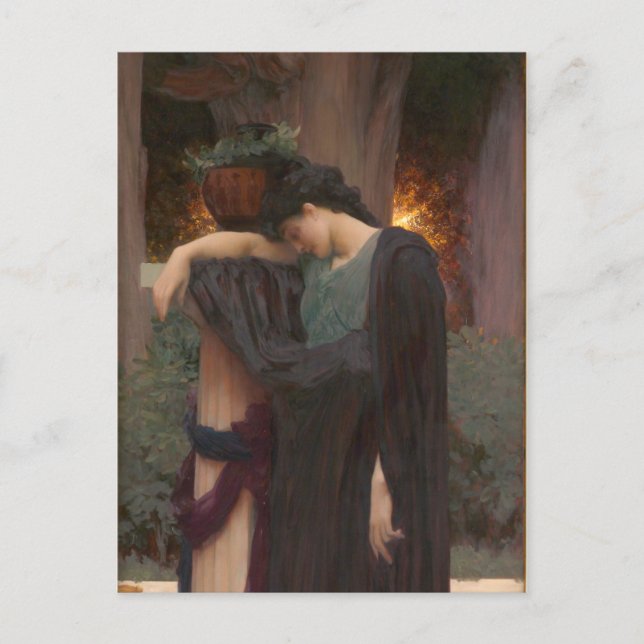 Lachrymae - Frederic Lord Leighton Vykort (Framsida)