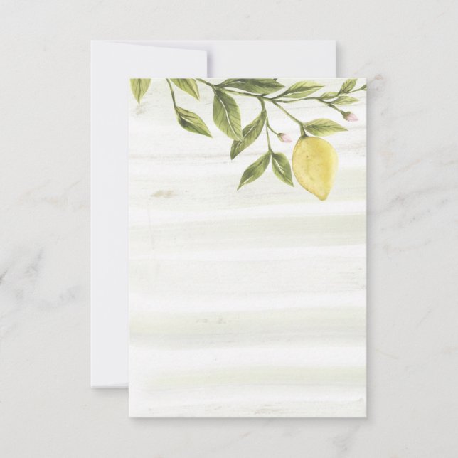 Lack citrons tack-kort tack kort (Framsida)