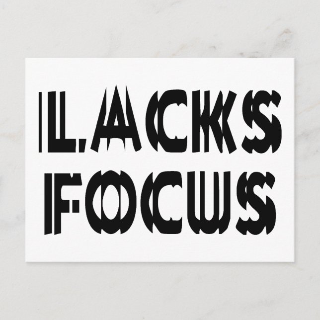 Lack Focus Vykort (Framsida)