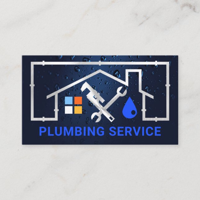 Läckage för Ram i silver-förgasningen Visitkort (Framsida)