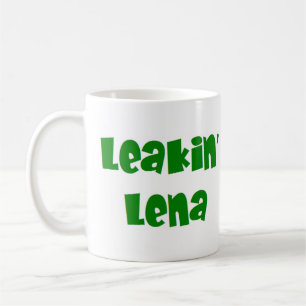 läckande lena kaffemugg