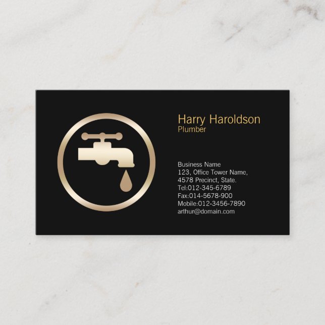 Läckande plasmaturläckande hushållsreparation visitkort (Framsida)