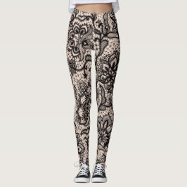 Läckande spets leggings