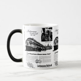 Lackawanna järnväghundraårsjubileum 1951 magisk mugg