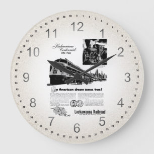Lackawanna järnväghundraårsjubileum 1951 stor klocka