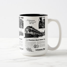 Lackawanna järnväghundraårsjubileum 1951 Två-Tonad mugg
