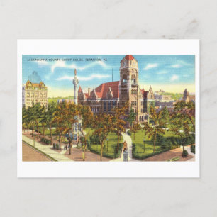 Lackawant County Court House i Scranton, Penn. Vykort