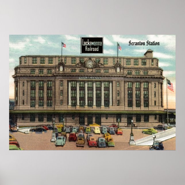 Lackawant Depot Scranton Pa Poster (Framsidan)