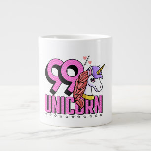 Lackdjur med Hat 99 % Unicorn Jumbo Mugg