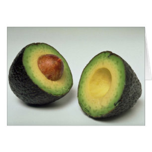 Läcker avokado hälsningskort