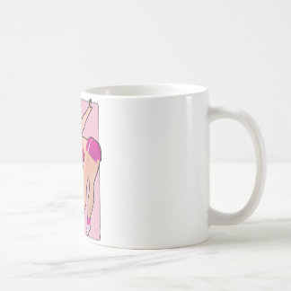 Läcker genomkörareflicka kaffemugg