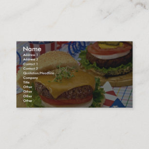 Läcker hamburgare visitkort