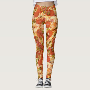 läckert helt foto för pizzapeperonijalapeno leggings
