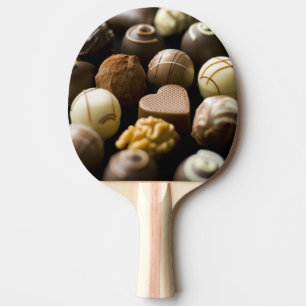 Läckra chokladpralines pingisracket