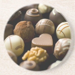 Läckra chokladpralines underlägg sandsten