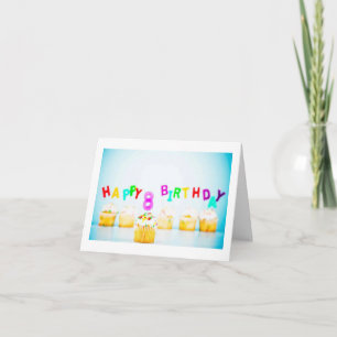 LÄCKRA CUPCAKES FÖR *8 ÅR GAMMAL* KORT