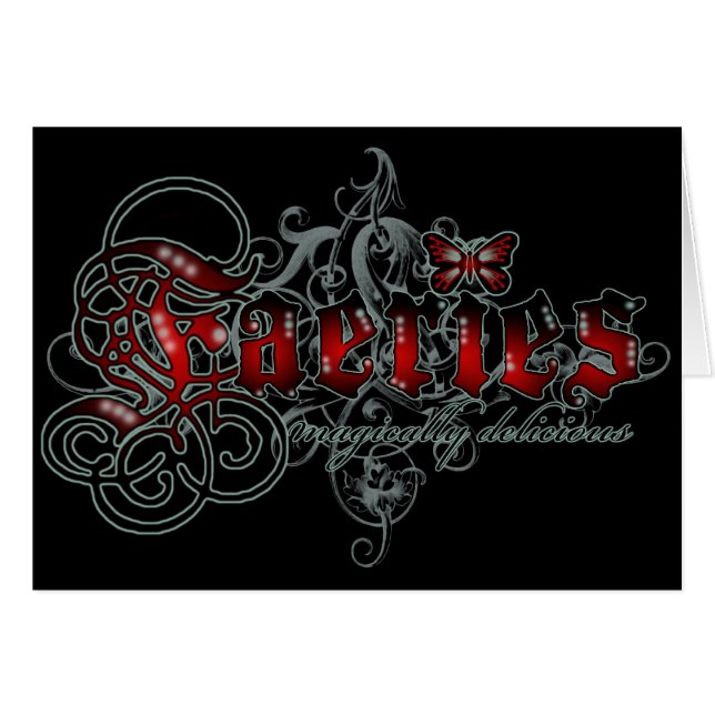 Läckra feer Magically Hälsningskort (Framsidan Horizontal)