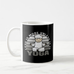 Läckt, söt, som gör yoga. kaffemugg