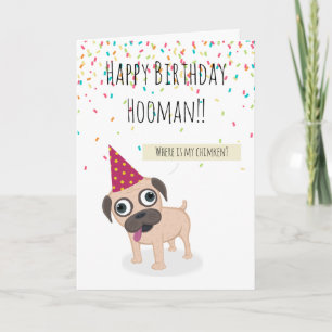 Läckt, sött, Grattis på födelsedagen hooman pet hu Kort