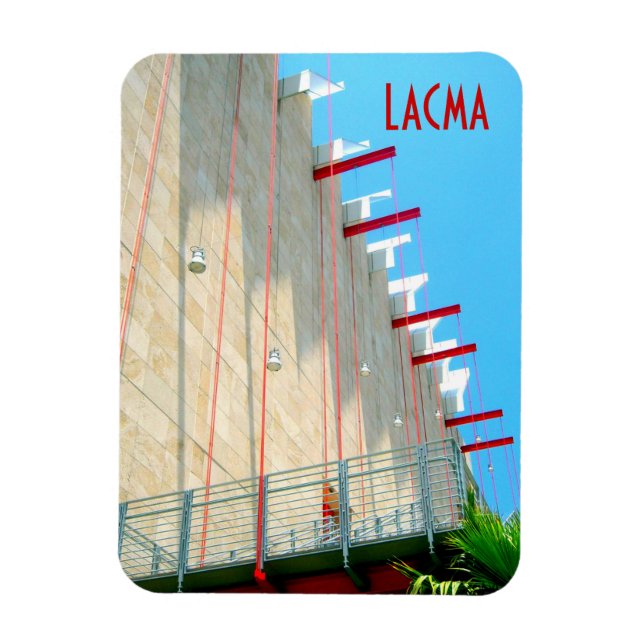LACMA Los Angeles Museum Modern Art Photograph Magnet (Vertikal)
