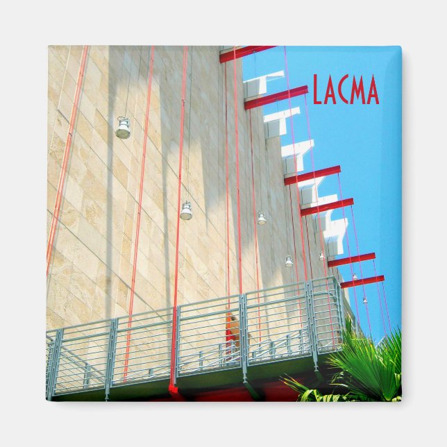 LACMA Los Angeles Museum Modern Art Photograph Magnet (Framsidan)