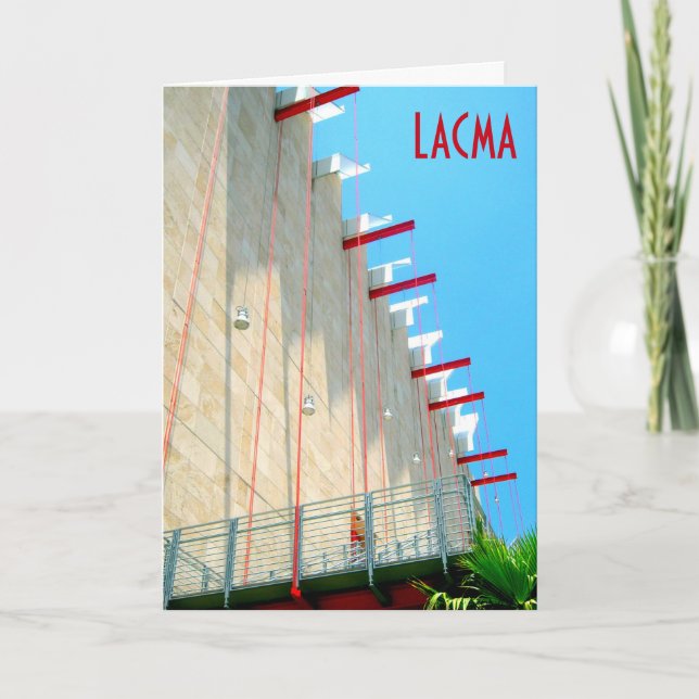 LACMA Museum Fine Art Photographic Greeting Card Kort (Framsida)