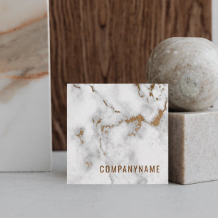 Laconic Marble Company Namn Modern Fyrkantigt Visitkort