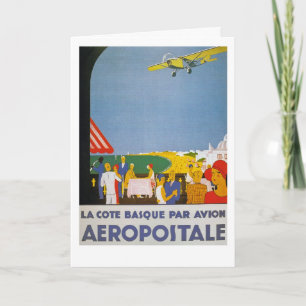 LaCote baskisk Par Avion Kort