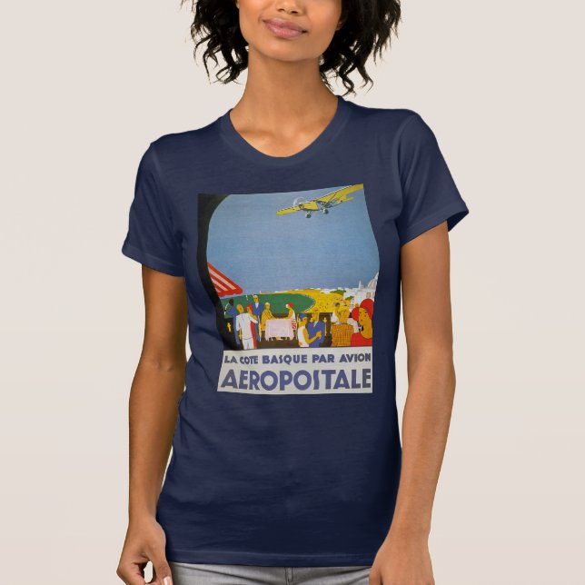 LaCote baskisk Par Avion T-shirt (Framsida)