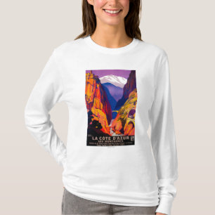 LaCote d'Azur vintage PosterEurope T-shirt