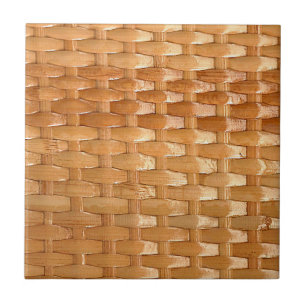 Lacquer Wicker Basketweave Struktur Kakelplatta