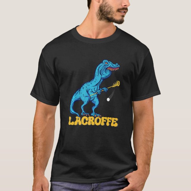 Lacroffe Lisp Lacrosse Rex T Shirt (Framsida)