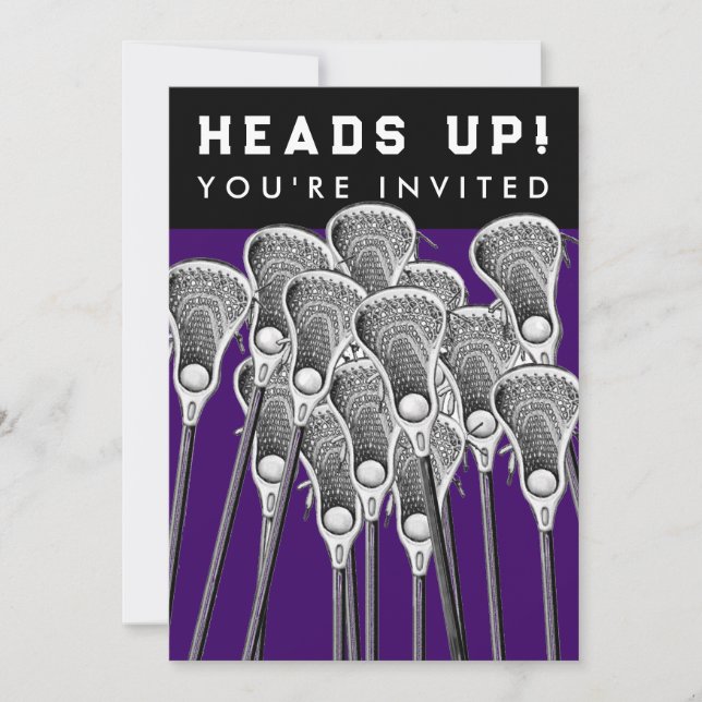 Lacross Lag Evenemangs Inbjudningar (Framsida)